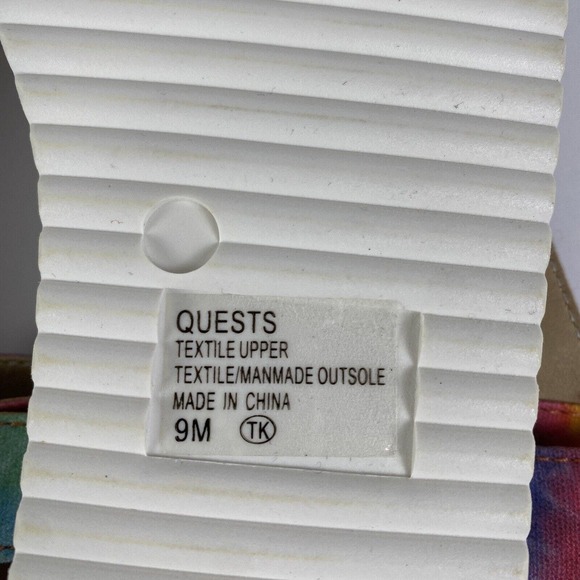 Jellypop Shoes Quests Tie-Dyed Strap Sandals Women Size 9 Pre-Owned - Picture 14 of 14